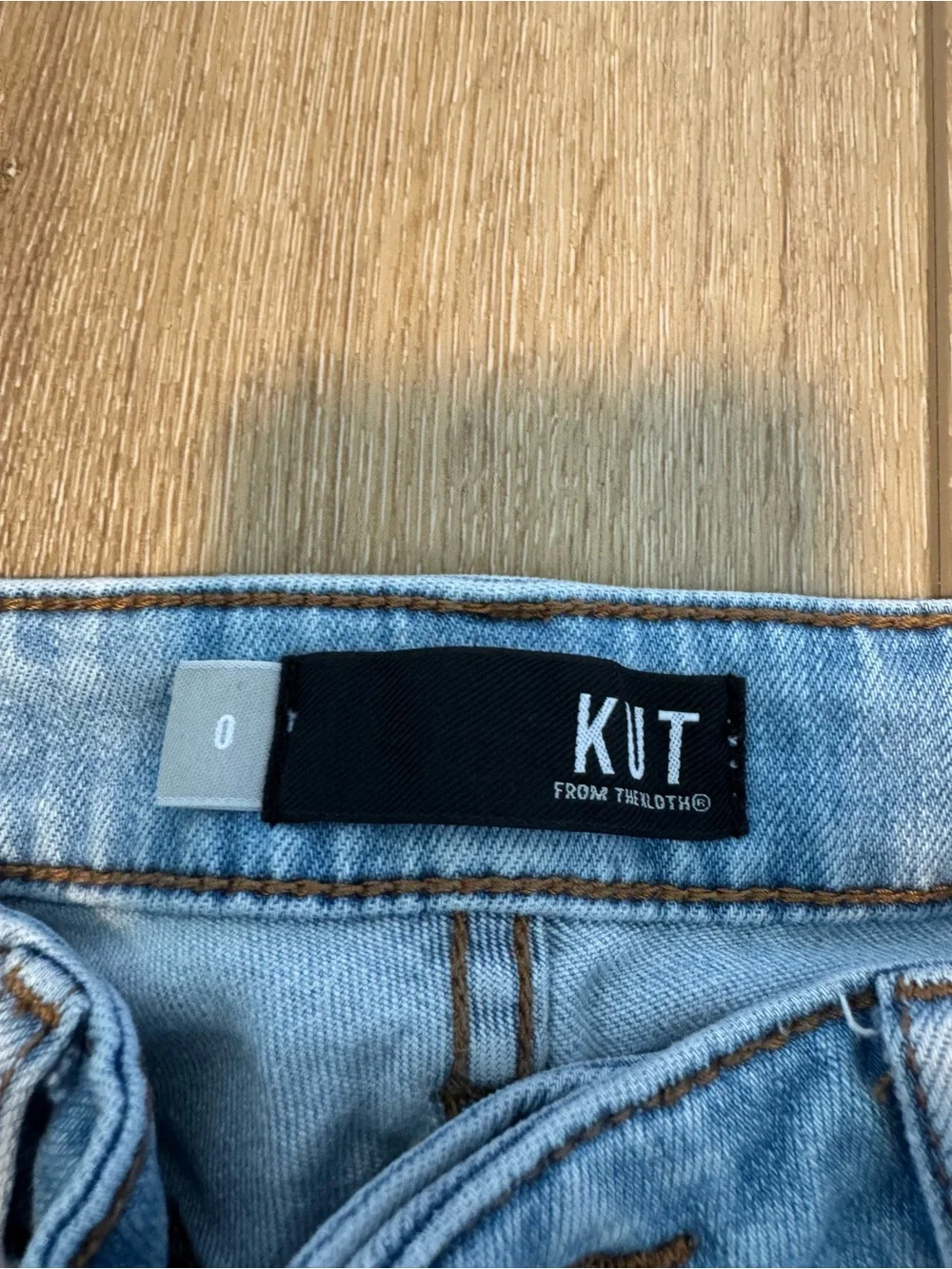 KUT from the Kloth Kelsey Ankle High Rise Flare jeans size 0